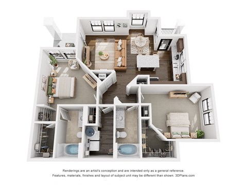 a 3 bedroom floor plan is shown in this image